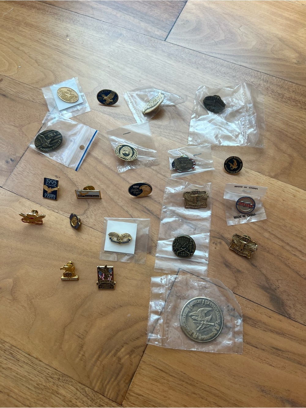 Lot of 21 NRA Collectible Lapel Pins